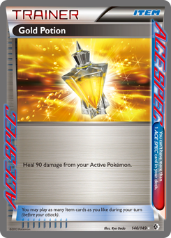Pokemon Boundaries Crossed Gold Potion - 140