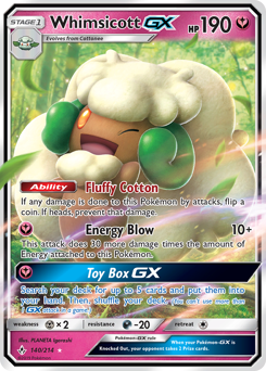 Pokemon Unbroken Bonds Whimsicott-GX - 140