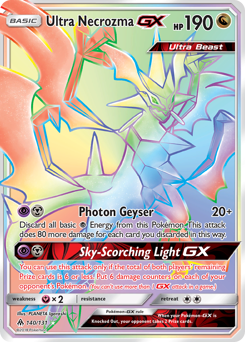 Pokemon Forbidden Light Ultra Necrozma-GX - 140