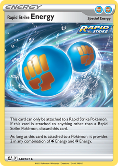 Pokemon Battle Styles Rapid Strike Energy - 140