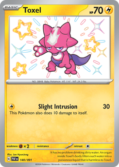 Pokemon Paldean Fates Toxel - 140