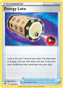 Pokemon Astral Radiance Energy Loto - 140