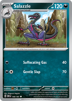 Pokemon Obsidian Flames Salazzle - 140