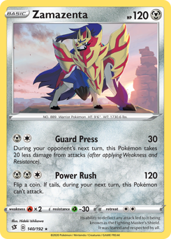 Pokemon Rebel Clash Zamazenta - 140