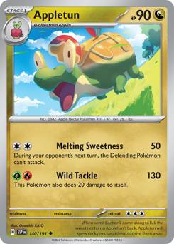 Pokemon Surging Sparks Appletun - 140