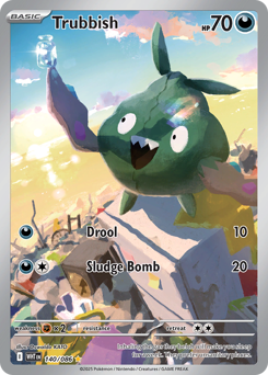 Pokemon White Flare Trubbish - 140