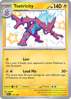 Pokemon Paldean Fates Toxtricity - 141