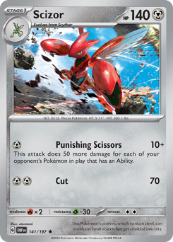 Pokemon Obsidian Flames Scizor - 141