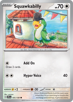 Pokemon Journey Together Squawkabilly - 141
