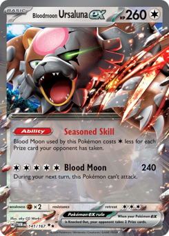 Pokemon Twilight Masquerade Bloodmoon Ursaluna ex - 141