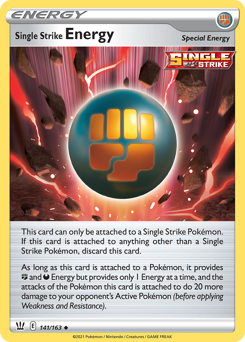 Pokemon Battle Styles Single Strike Energy - 141