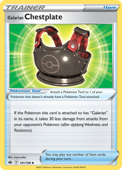 Pokemon Chilling Reign Galarian Chestplate - 141