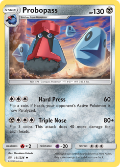Pokemon Cosmic Eclipse Probopass - 141