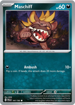 Pokemon Paldea Evolved Maschiff - 141