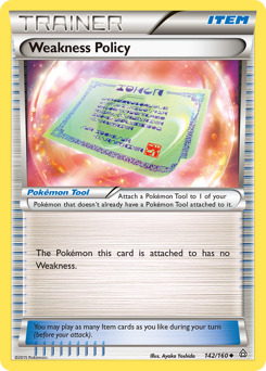 Pokemon Primal Clash Weakness Policy - 142
