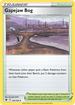 Pokemon Astral Radiance Gapejaw Bog - 142