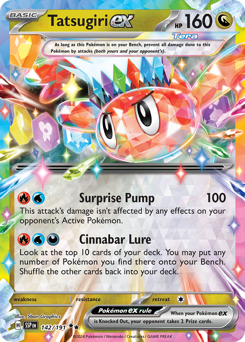 Pokemon Surging Sparks Tatsugiri ex - 142