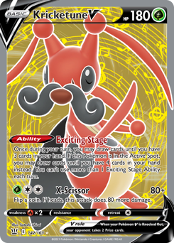 Pokemon Battle Styles Kricketune V - 142