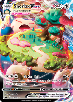 Pokemon Sword & Shield Snorlax VMAX - 142