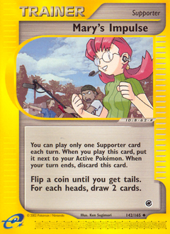 Pokemon Expedition Base Set Mary's Impulse - 142