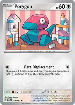 Pokemon Paradox Rift Porygon - 142