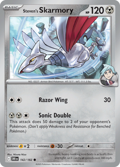 Pokemon Destined Rivals Steven's Skarmory - 142