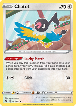 Pokemon Rebel Clash Chatot - 142