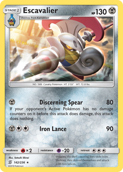 Pokemon Unified Minds Escavalier - 142