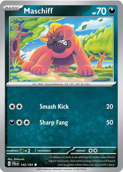 Pokemon Paldea Evolved Maschiff - 142