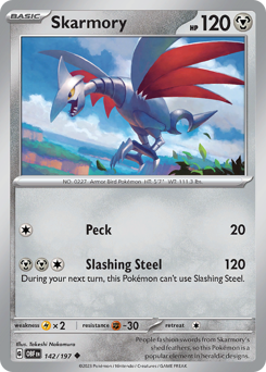 Pokemon Obsidian Flames Skarmory - 142
