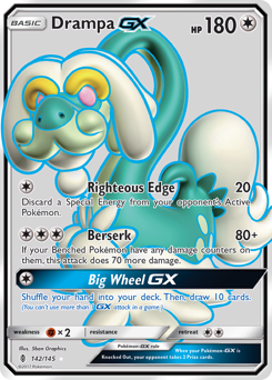 Pokemon Guardians Rising Drampa-GX - 142