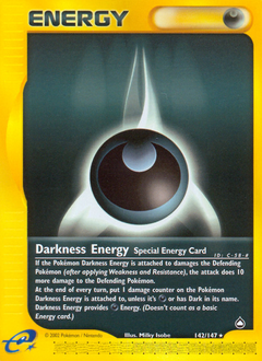 Pokemon Aquapolis Darkness Energy - 142
