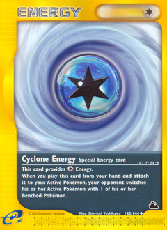 Pokemon Skyridge Cyclone Energy - 143
