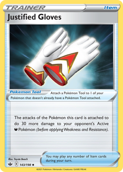 Pokemon Chilling Reign Justified Gloves - 143