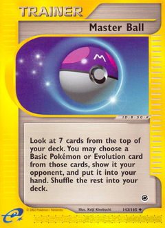 Pokemon Expedition Base Set Master Ball - 143