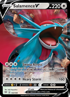 Pokemon Darkness Ablaze Salamence V - 143