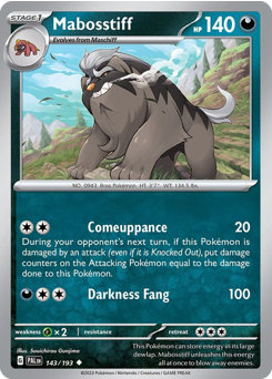 Pokemon Paldea Evolved Mabosstiff - 143