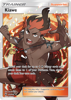 Pokemon Burning Shadows Kiawe - 144