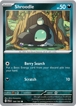 Pokemon Paldea Evolved Shroodle - 144