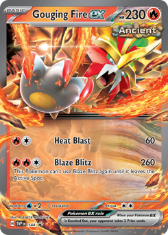 Pokemon Scarlet & Violet Black Star Promos Gouging Fire ex - 144