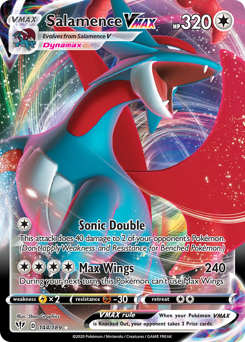 Pokemon Darkness Ablaze Salamence VMAX - 144