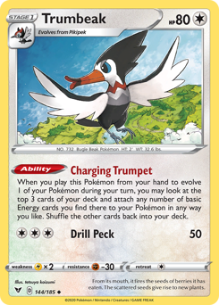 Pokemon Vivid Voltage Trumbeak - 144