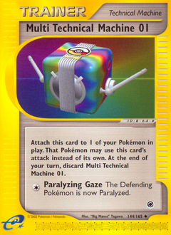 Pokemon Expedition Base Set Multi Technical Machine 01 - 144