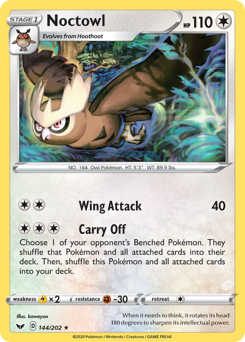 Pokemon Sword & Shield Noctowl - 144