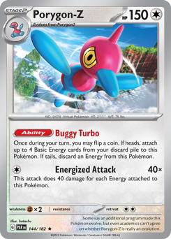 Pokemon Paradox Rift Porygon-Z - 144