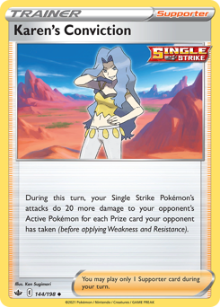 Pokemon Chilling Reign Karen's Conviction - 144