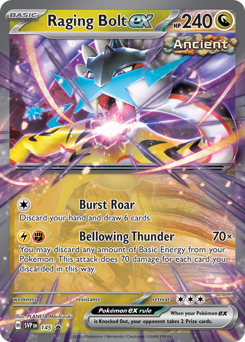 Pokemon Scarlet & Violet Black Star Promos Raging Bolt ex - 145