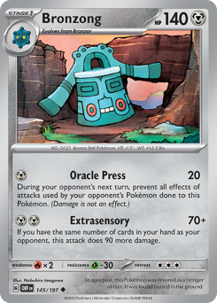 Pokemon Obsidian Flames Bronzong - 145
