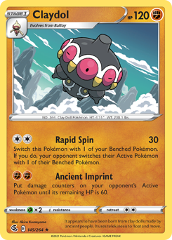 Pokemon Fusion Strike Claydol - 145