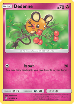 Pokemon Unified Minds Dedenne - 145